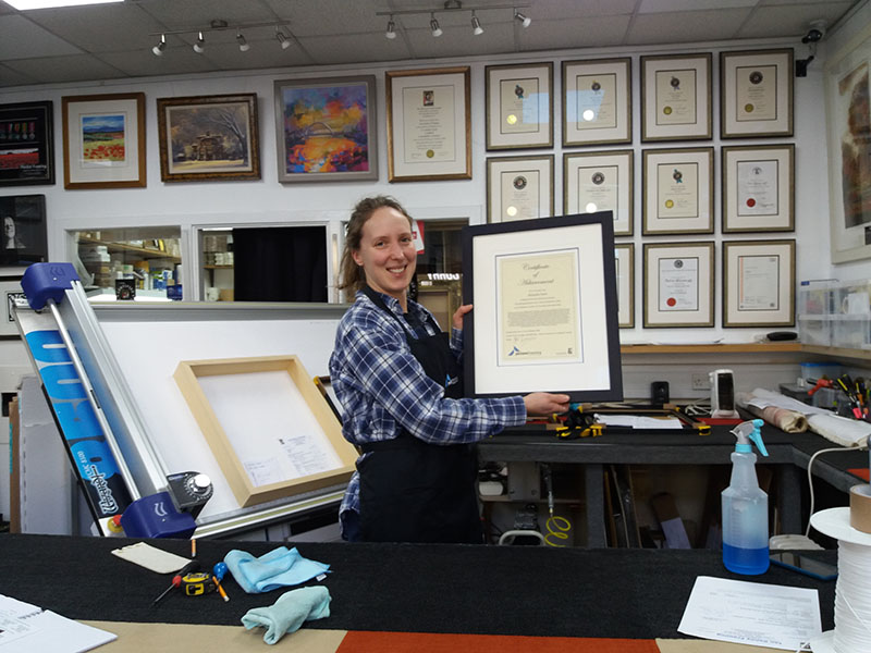 Alexandra Fairer Foundation Course certificate of completion